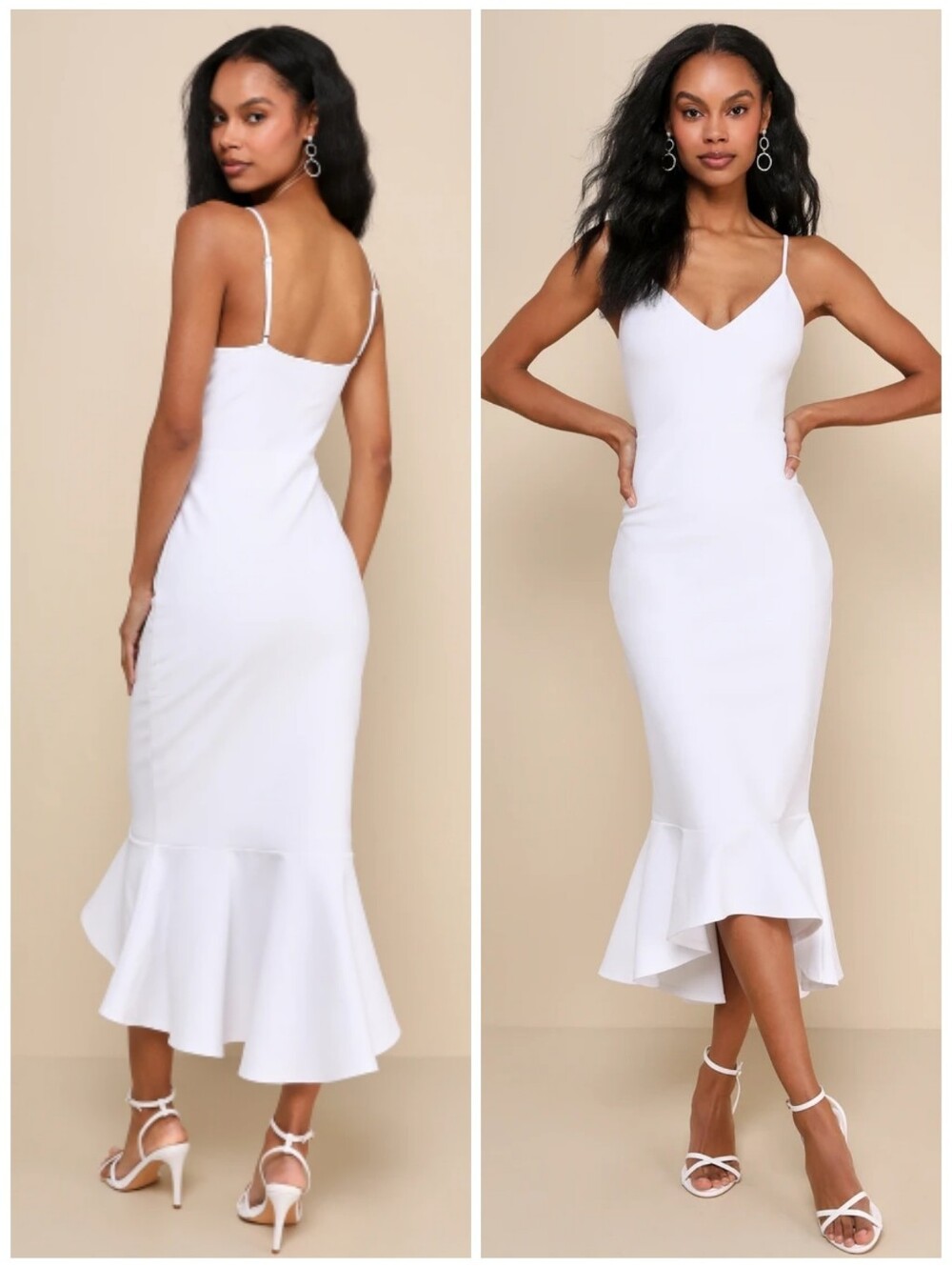 Lulus Stun Like Me Bodycon Trumpet Hem Dress